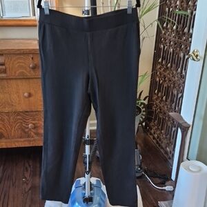 Elegant Black Cropped Women's Pants